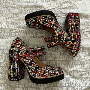 Steve Madden Twice Tweed Pump Heels